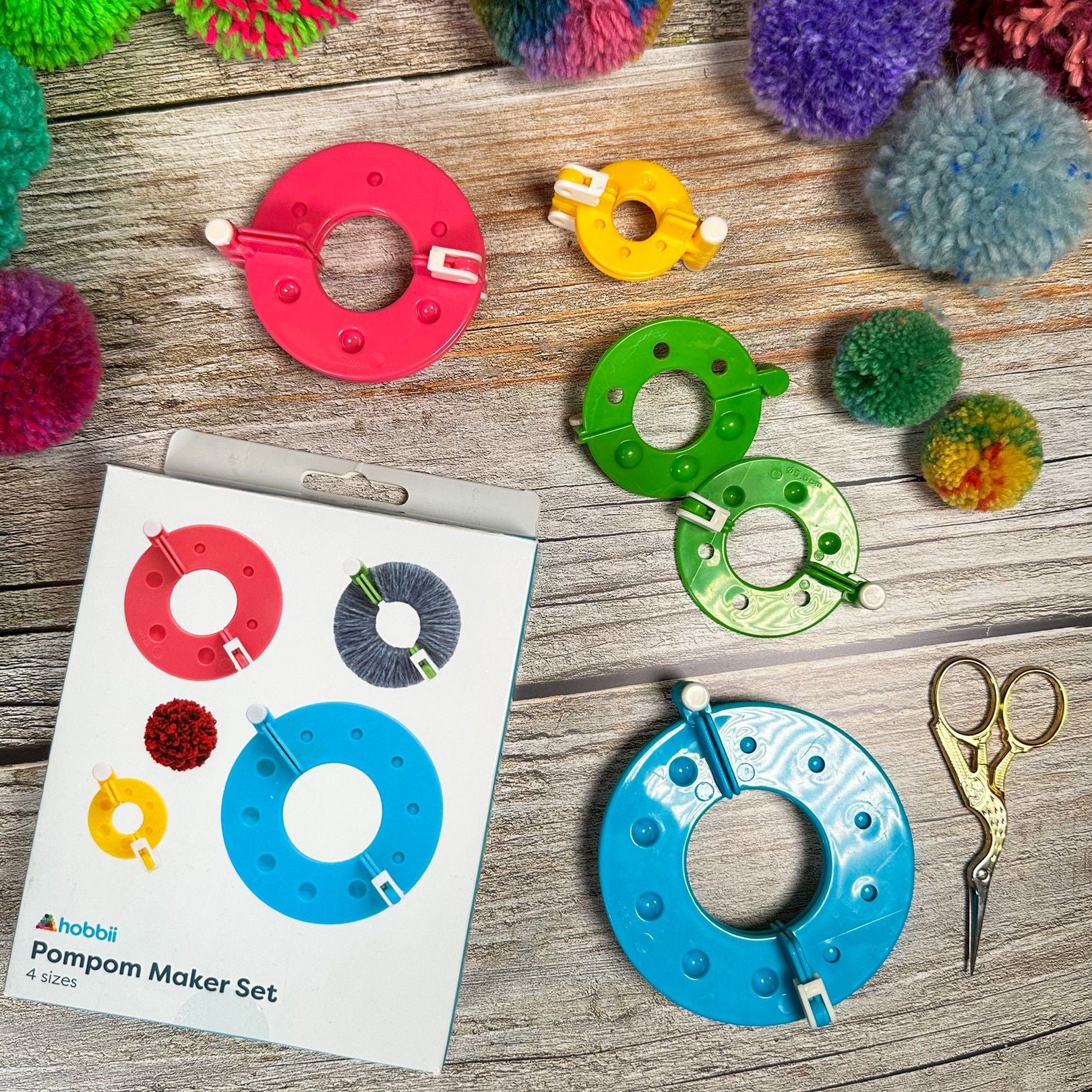 hobbii-hoop-pompon-maker-set-4-gr-en-one-size image 7