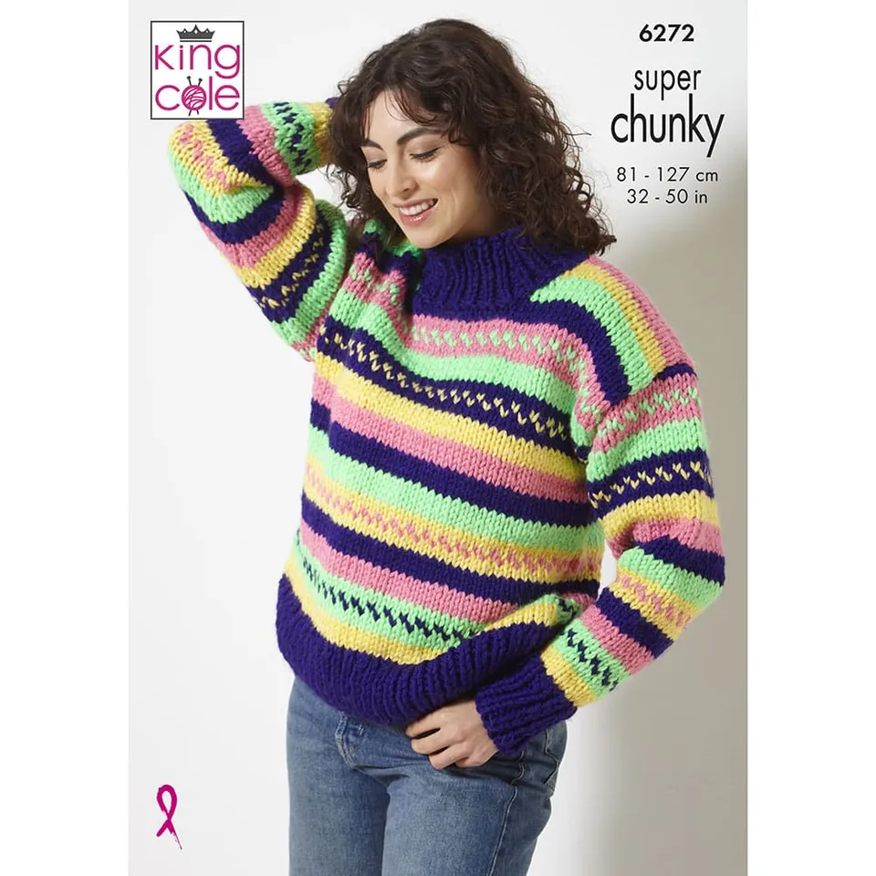 king-cole-6272-strickanleitung-cardigan-und-pullover image 1