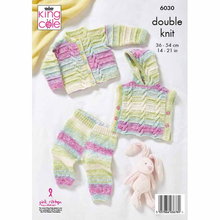 king-cole-6030-strickanleitung-baby-hoodie-cutie-pie-dk image 2