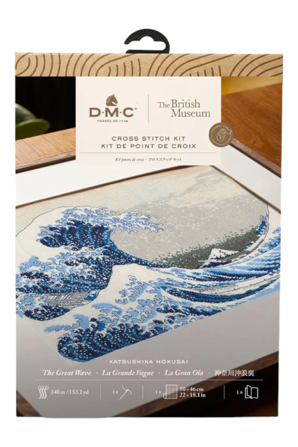 dmc-moulin-kreuzstichset-gro-e-welle-hokusai-british-museum image 1