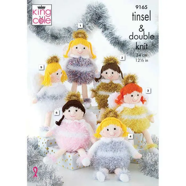 king-cole-patterns-9165-strickanleitung-engel-tinsel-dk image 1