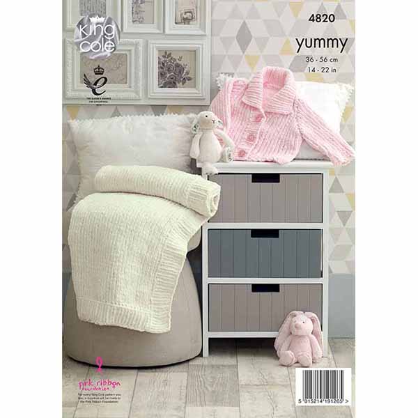 king-cole-4820-strickanleitung-jacke-decke-yummy image 2
