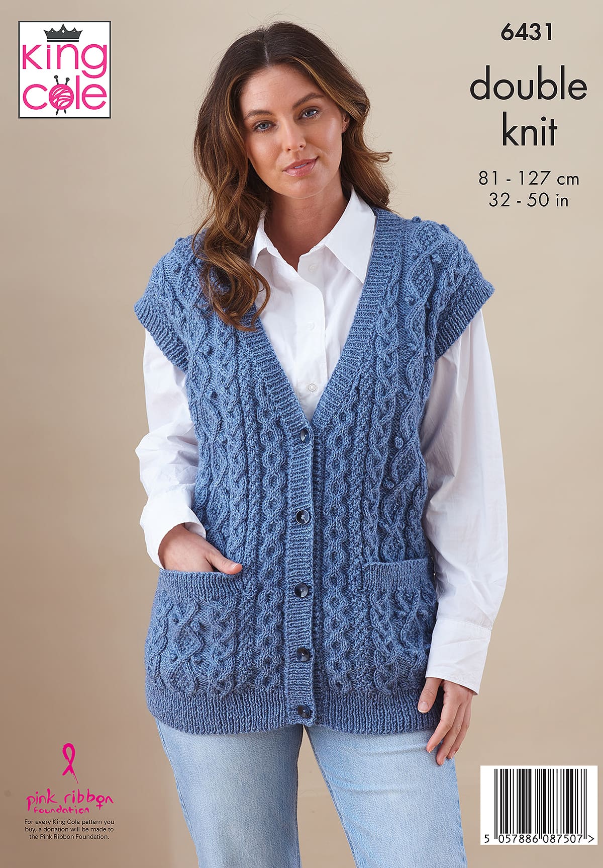 king-cole-patterns-6431-strickanleitung-damen-cardigan-merino-dk image 2