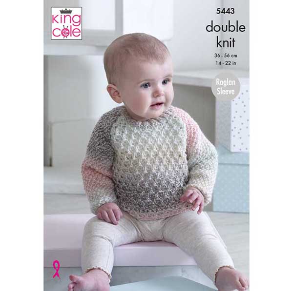 king-cole-patterns-5443-pullover-decke-strickanleitung-melody-dk image 1