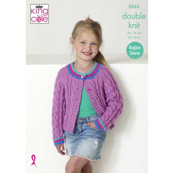king-cole-5262-cardigans-strickanleitung-big-value-dk-50g image 1