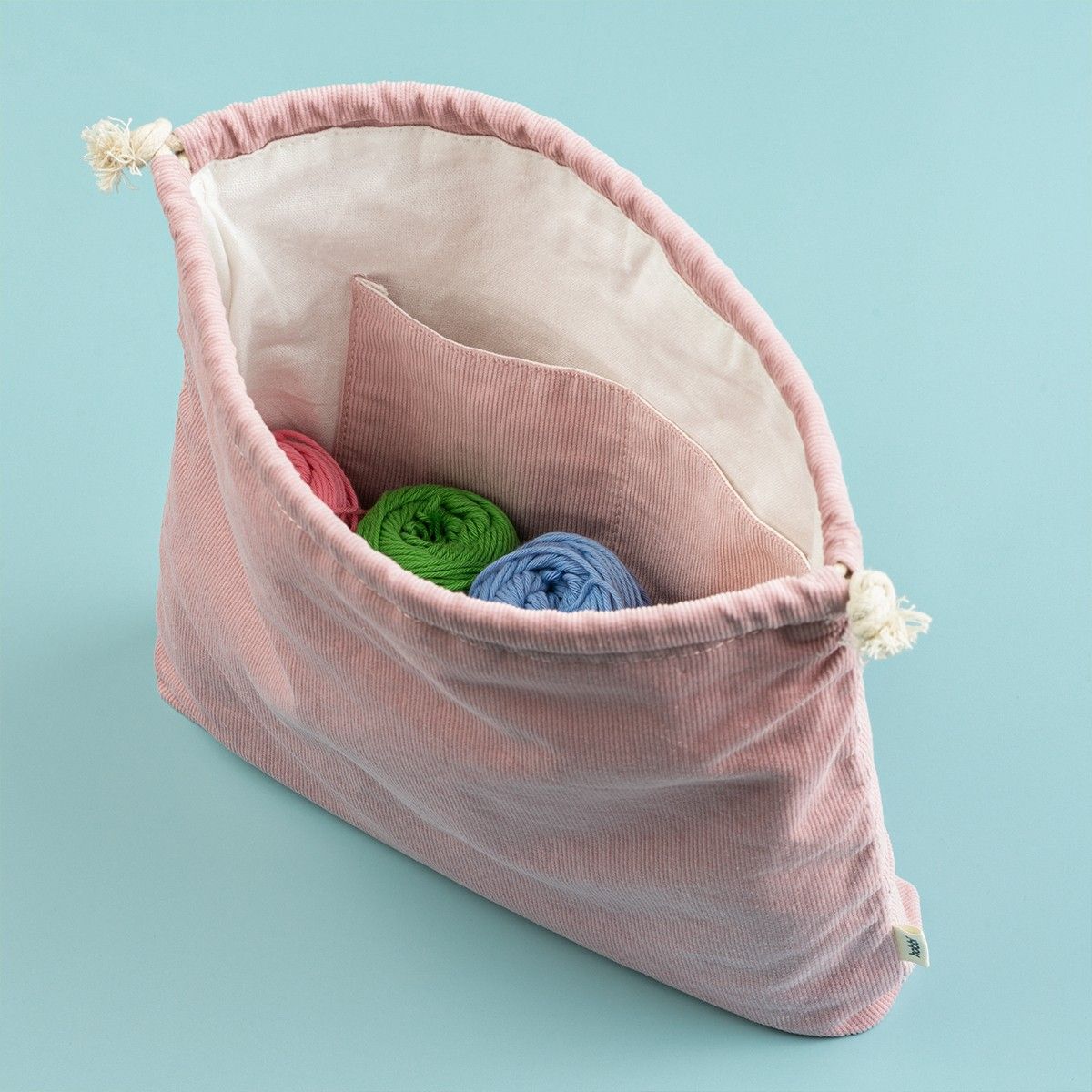 hobbii-zubeh-r-projekttasche-stricktasche-dusty-rose-samt image 3