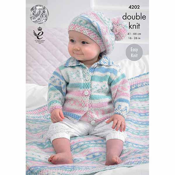 king-cole-4202-baby-set-strickanleitung-cherish-dk image 1