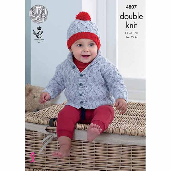 king-cole-patterns-strickanleitung-4807-jacke-cherish-dk image 1