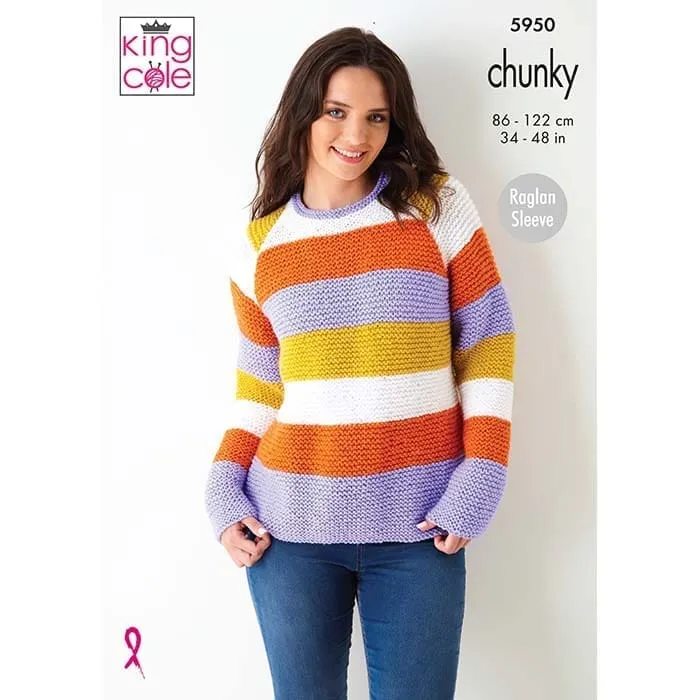 king-cole-5950-pullover-strickanleitung-big-value-chunky image 1