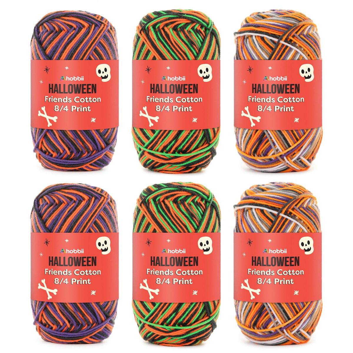 hobbii-friends-cotton-8-4-print-garn-halloween-frenzy-6er-pack image 6