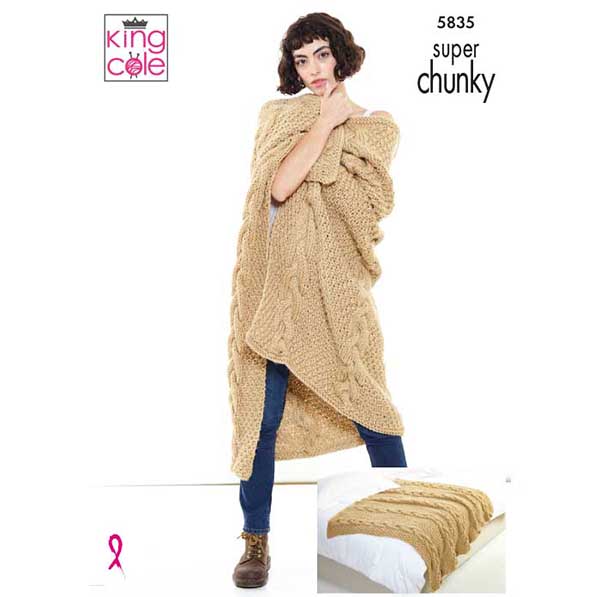 king-cole-patterns-strickanleitung-5835-decke-l-ufer-super-chunky image 1