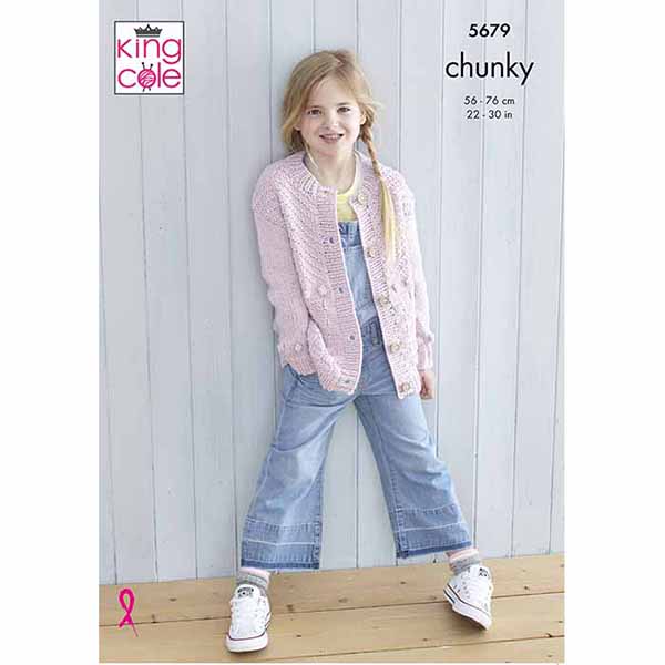 king-cole-5679-strickanleitung-chunky-pullover-jacke image 1