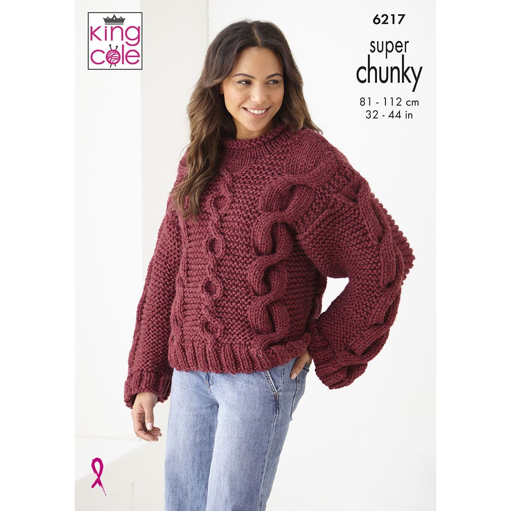king-cole-patterns-6217-strickanleitung-pullover-cardigan-damen image 1