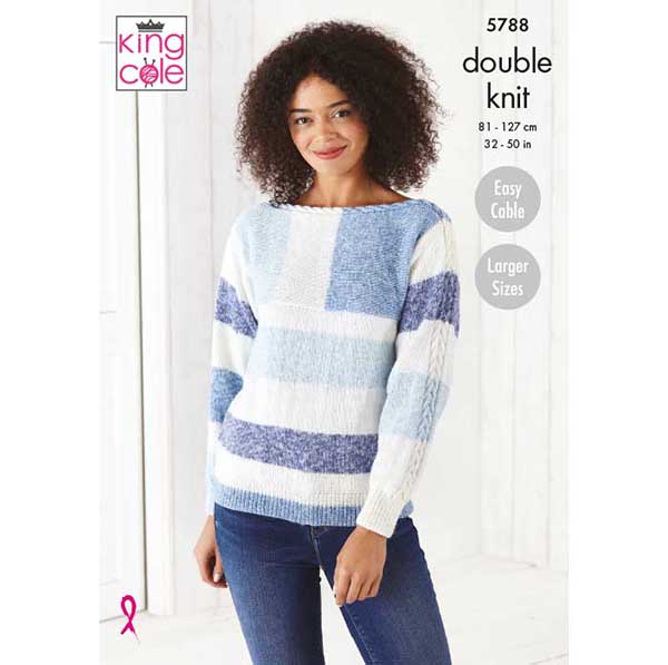 king-cole-patterns-5788-pullover-jacke-strickanleitung-harvest-dk image 1
