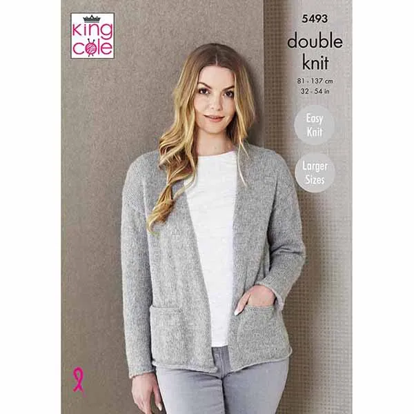 king-cole-5493-jacke-strickanleitung-natural-alpaca image 1