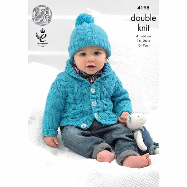 king-cole-4198-strickanleitung-cardigans-m-tze-cherished-dk image 1