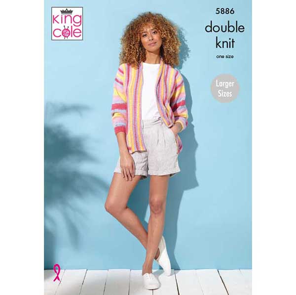 king-cole-patterns-5886-jacke-strickanleitung-tropical-beaches image 1