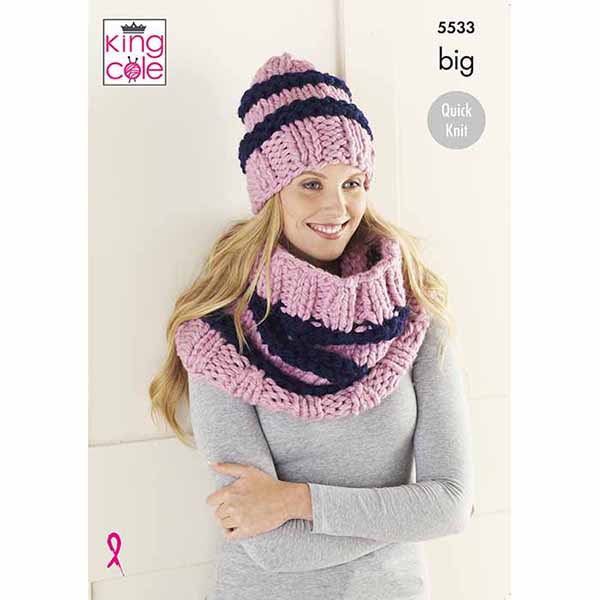 king-cole-5533-big-value-big-m-tzen-strickanleitung image 1