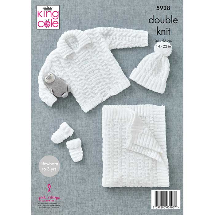 king-cole-5928-jacke-strickanleitung-big-value-dk-set-baby image 2
