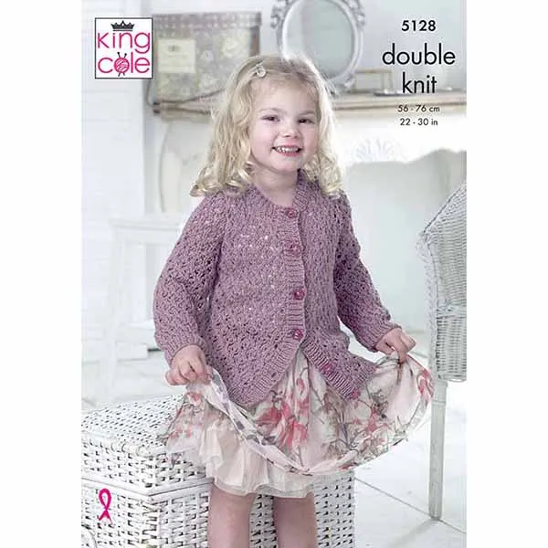 king-cole-5128-strickanleitung-cardigan-cottonsoft-dk image 1