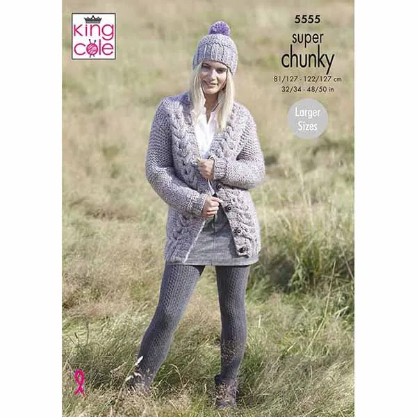 king-cole-5555-schal-strickanleitung-big-value-chunky image 1