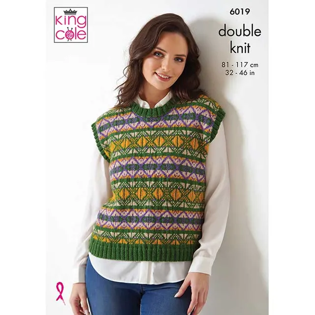 king-cole-patterns-6019-strickanleitung-top-luxury-merino-dk image 1