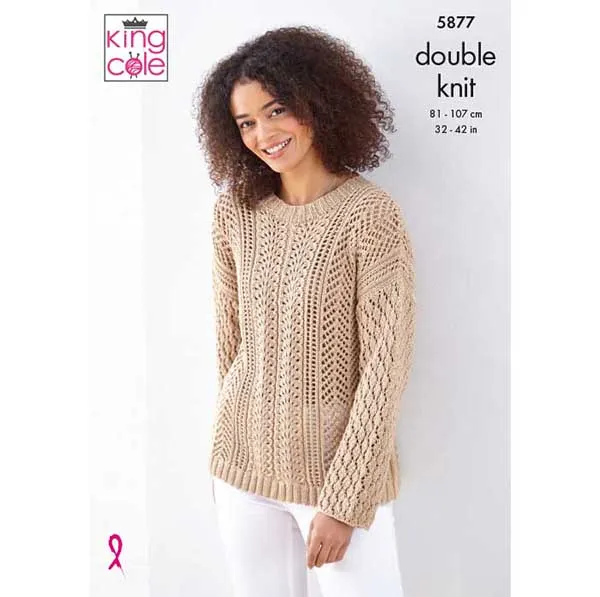 king-cole-5877-pullover-strickanleitung-cottonsoft-dk image 1
