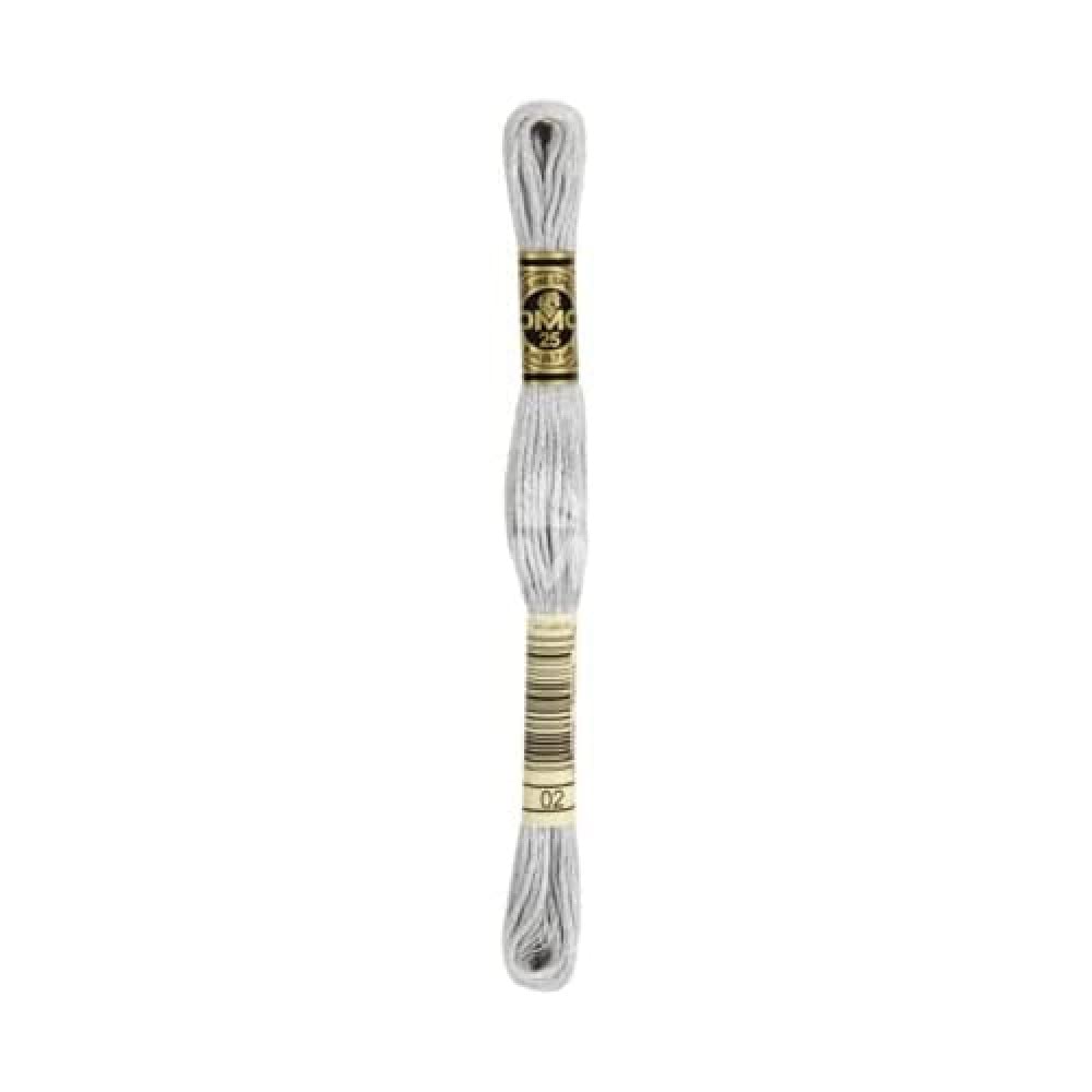 dmc-moulin-sticktwist-0002-grau-8m-baumwolle image 1
