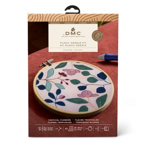dmc-moulin-tropische-pflanzen-weinzaepflen-punch-needle-set-mittel image 2