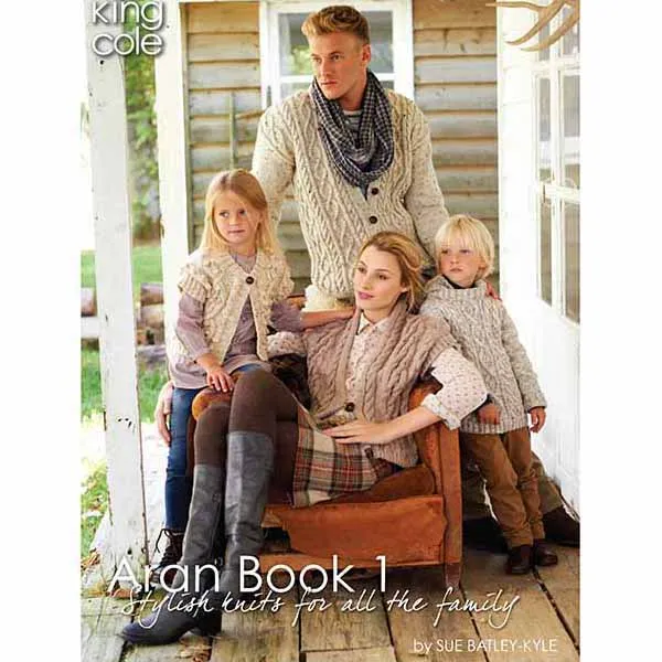 king-cole-patterns-aran-book-1-strickanleitung-aran-heft image 1