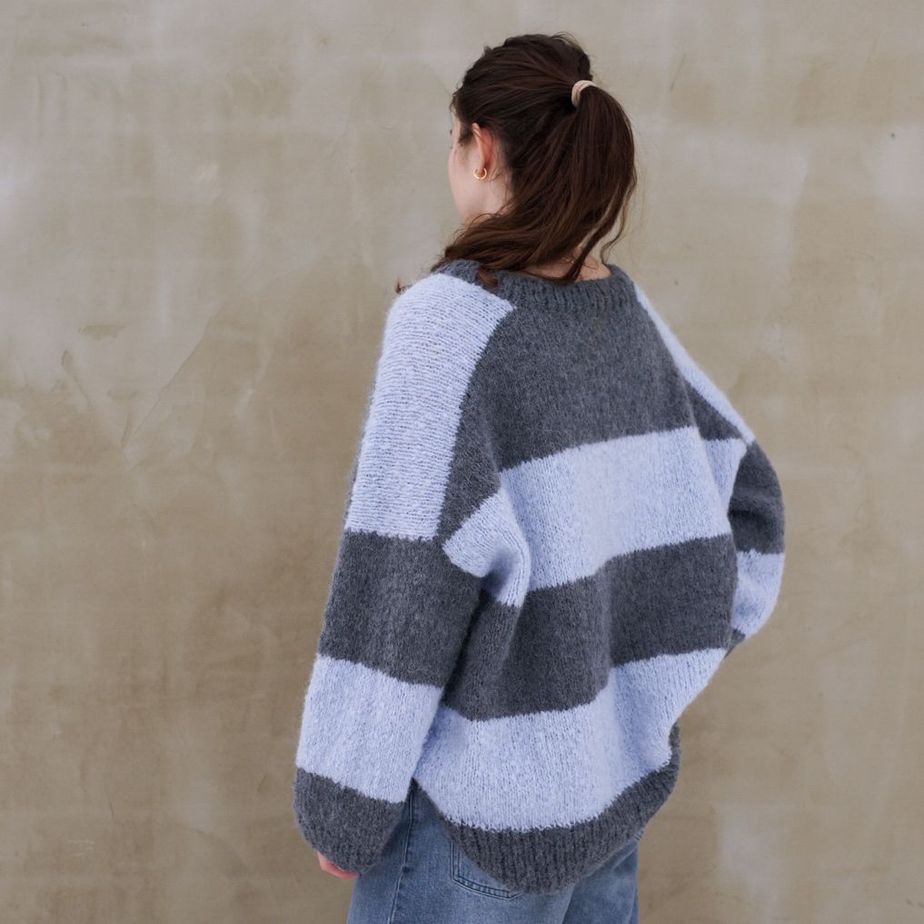 hobbii-cloudy-pullover-strickanleitung-oversize-streifen-gr-1-8 image 6