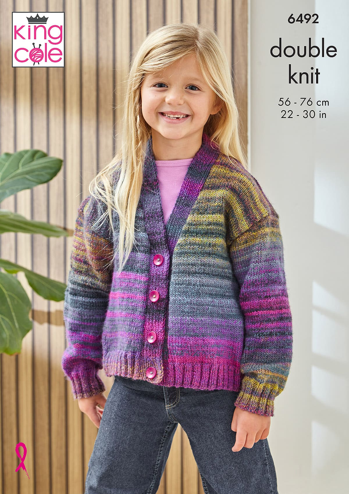 king-cole-6492-strickanleitung-cardigans-cottagespun-dk image 1