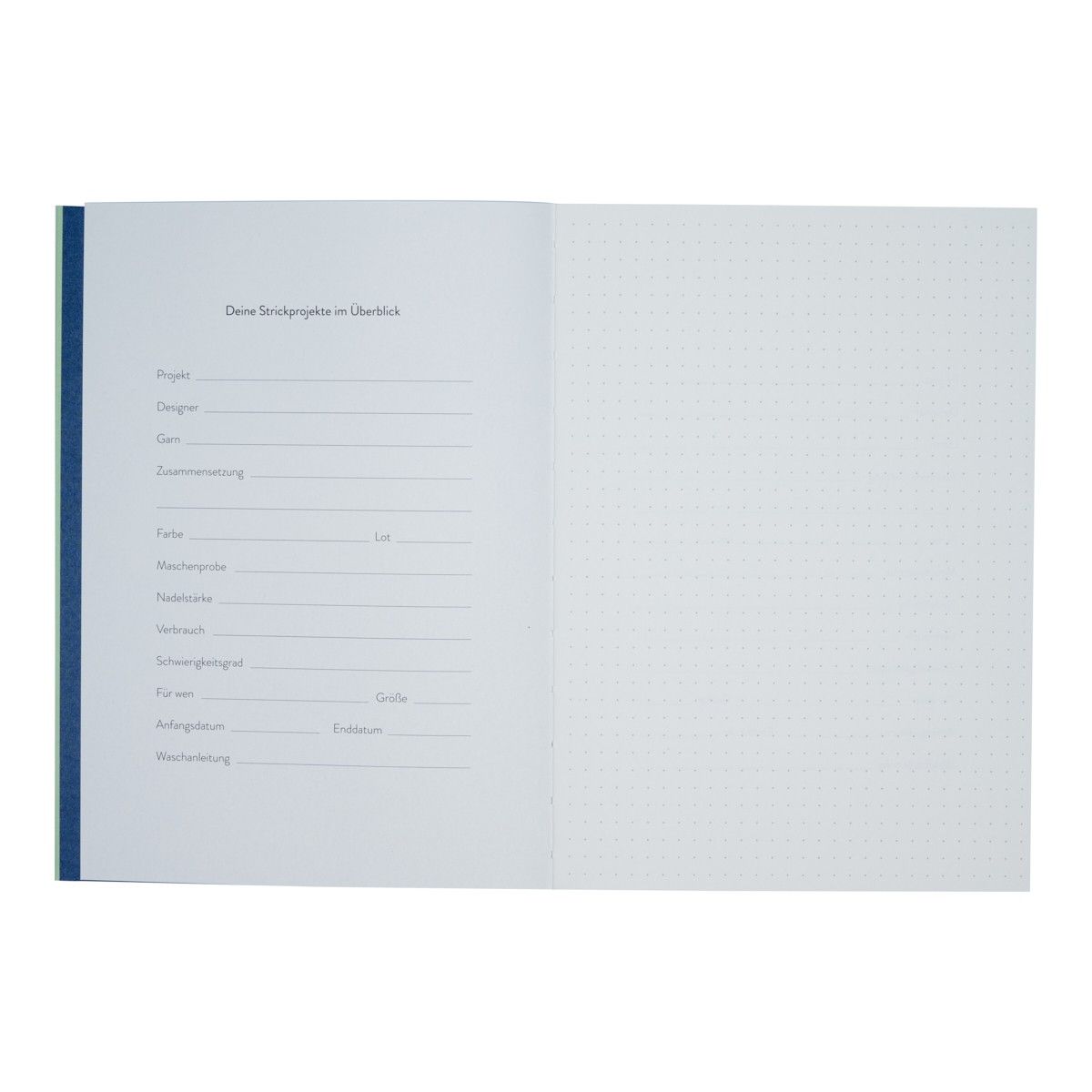 hobbii-zubeh-r-strickjournal-notizbuch-gr-n-80-seiten image 4
