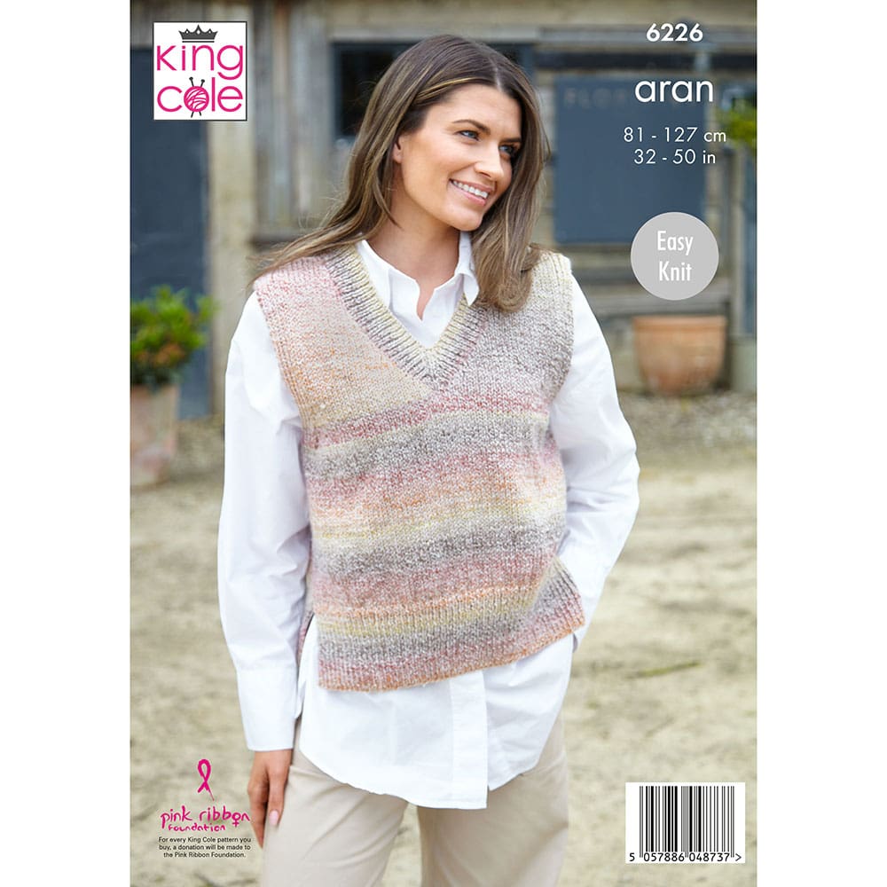 king-cole-6226-damenwesten-strickanleitung-aran image 2
