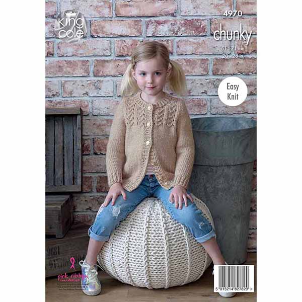 king-cole-patterns-4970-strickanleitung-pullover-cardigan-chunky image 2