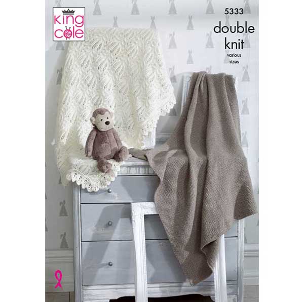 king-cole-5333-strickanleitung-decken-comfort-dk image 1