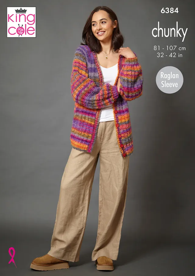 king-cole-patterns-6384-pullover-strickanleitung-flair-chunky image 1