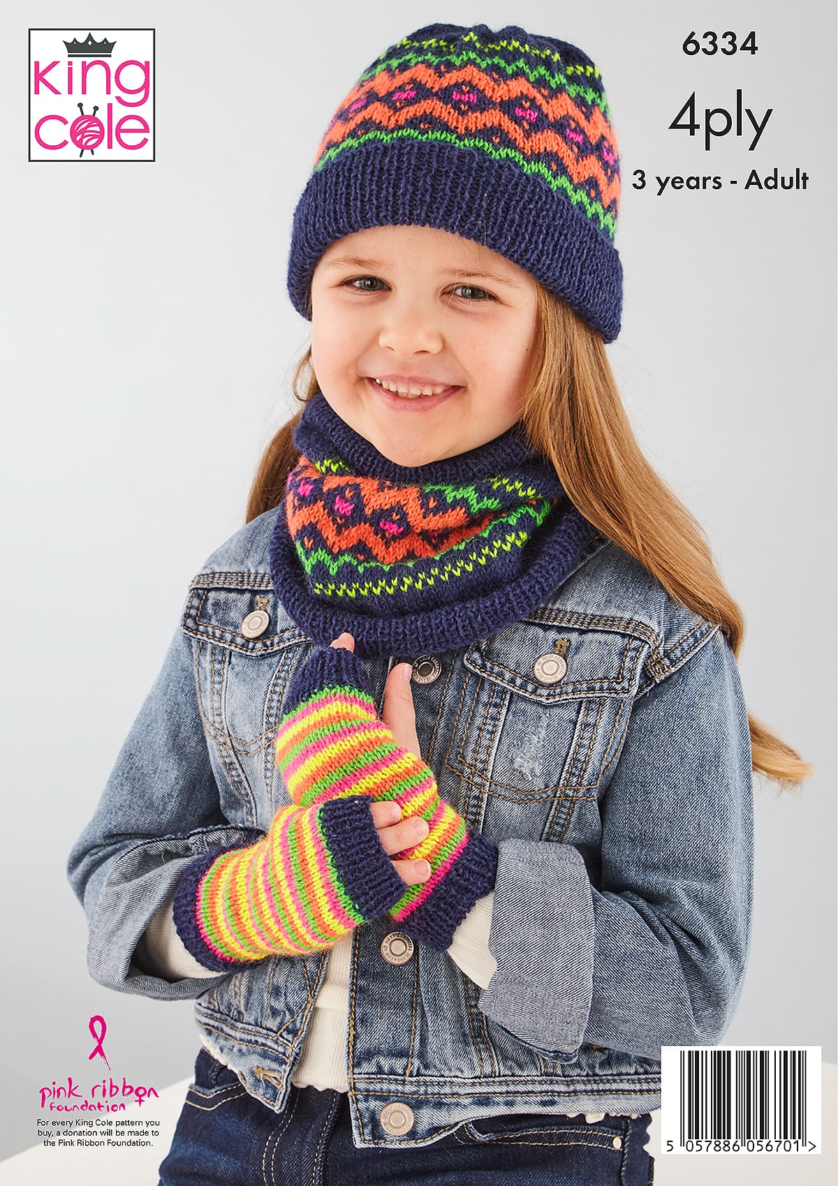 king-cole-6334-strickanleitung-familien-accessoires-tiptoe-4ply image 2
