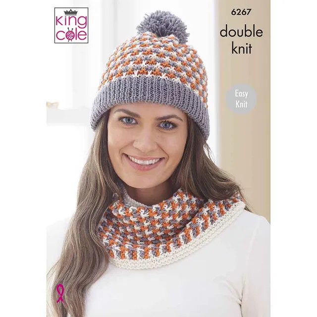 king-cole-6267-schal-m-tze-loop-strickanleitung-orchard-dk image 1