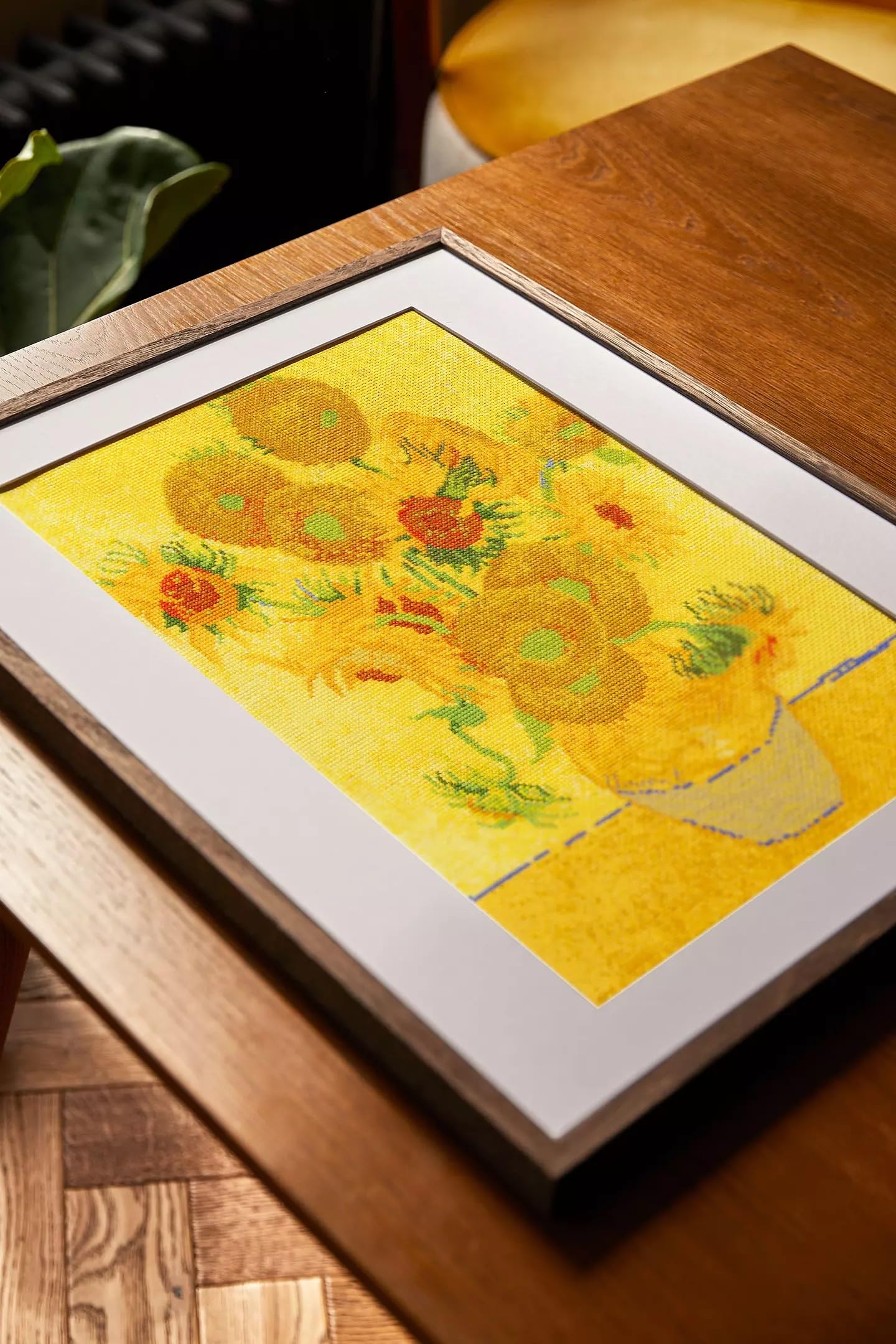 dmc-van-gogh-sonnenblumen-kreuzstichset image 4