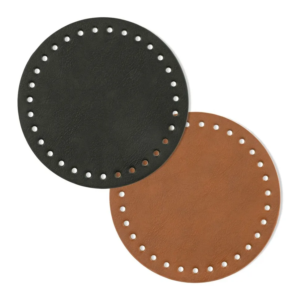 hobbii-zubeh-r-taschenboden-rund-15cm-schwarz-pu-leder image 1