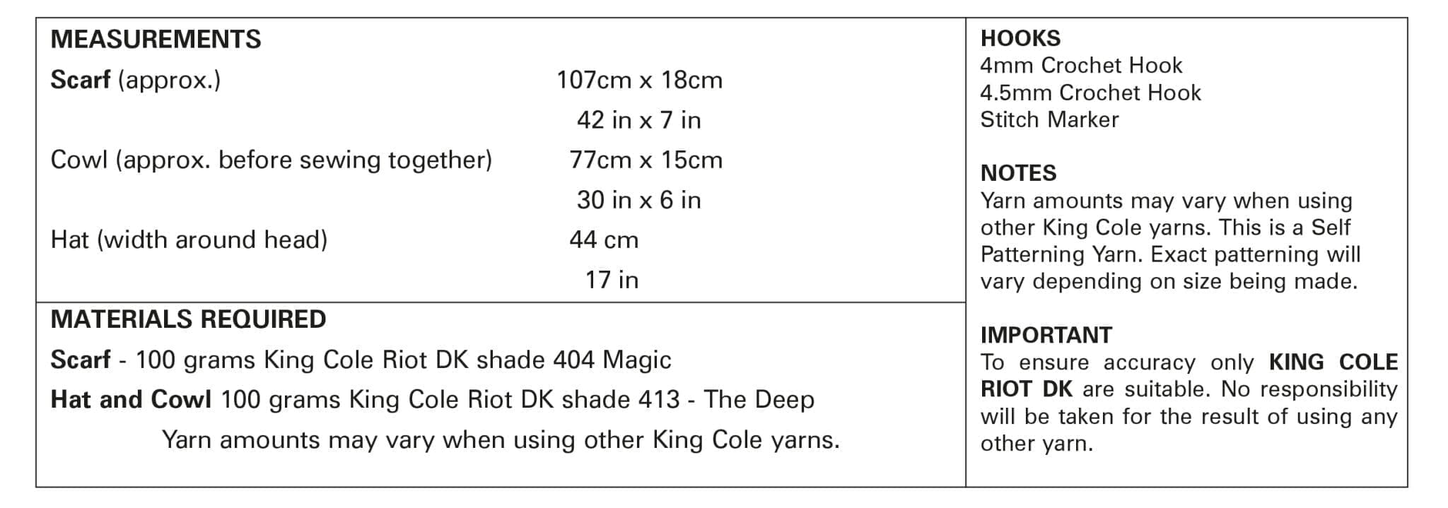 king-cole-5057-h-kelanleitung-schal-m-tze-loop-riot-dk image 2