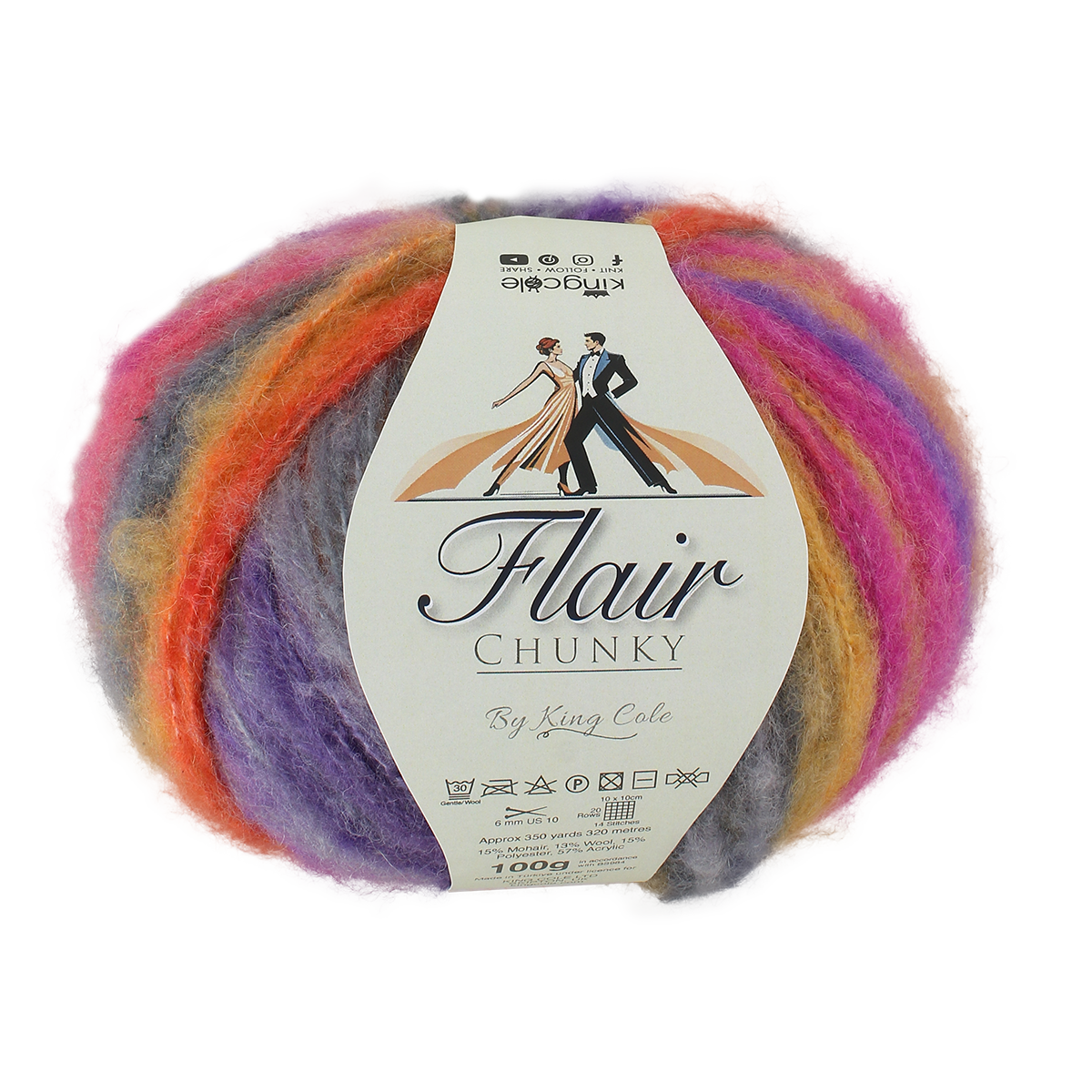 king-cole-flair-chunky-wolle-mohair-mischung-4-neue-farben image 1