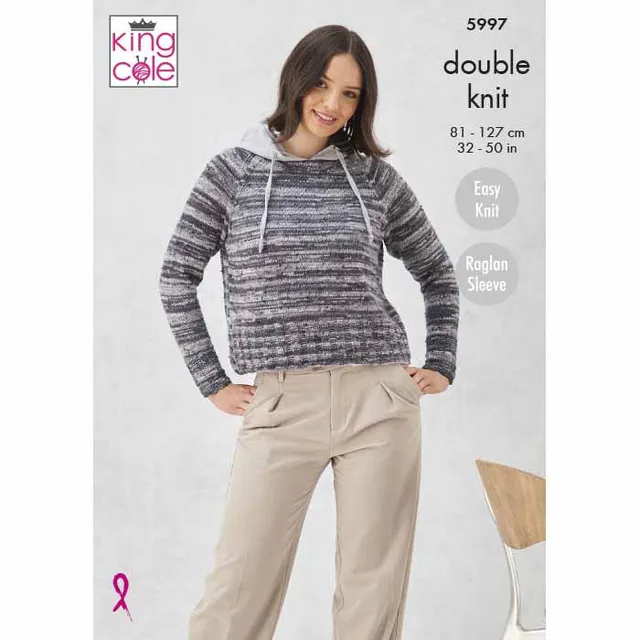 king-cole-patterns-strickanleitung-5997-pullover-homespun-prism-dk image 1