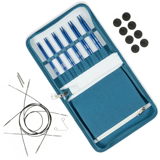 hobbii-stellar-rundstricknadel-set-sapphire-essential-3-5-6-mm image 1