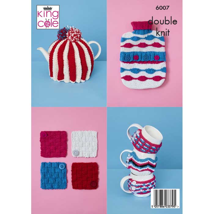 king-cole-6007-heimaccessoires-strickanleitung-dishcloth-cotton image 2