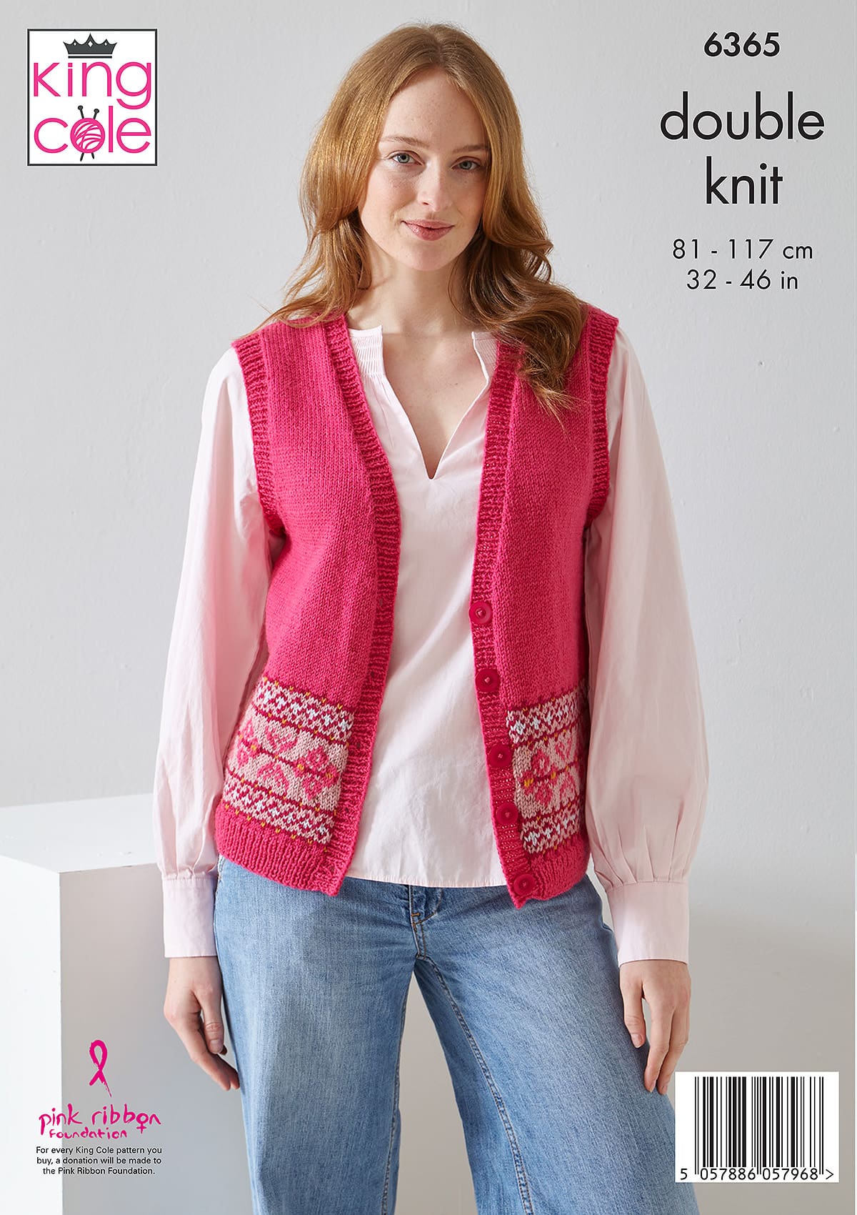 king-cole-patterns-6365-strickanleitung-cardigan-weste-fairisle image 2