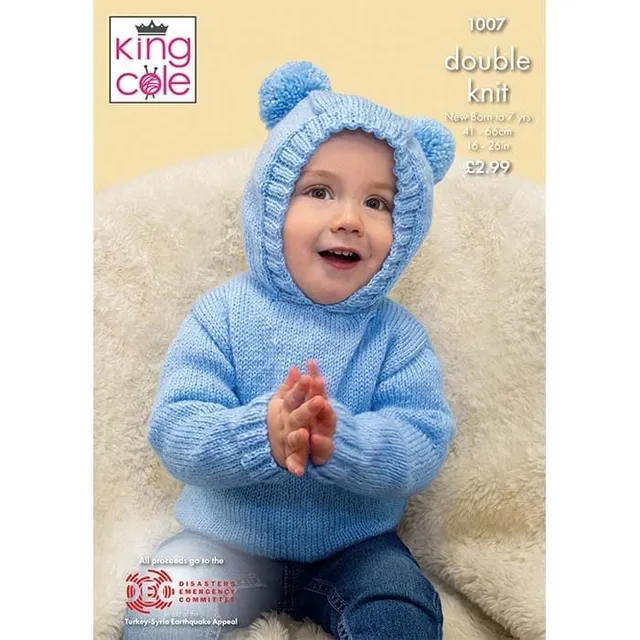 king-cole-1007-strickanleitung-baby-pullover-baby-dk image 1