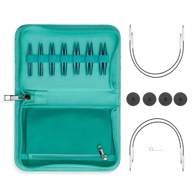 hobbii-stellar-mini-rundstricknadel-set-emerald-5-cm image 1