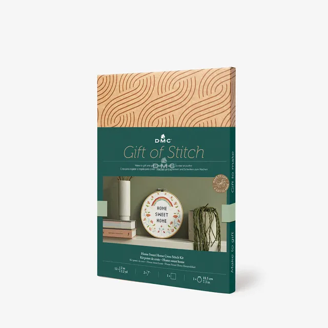 dmc-kreuzstich-set-home-sweet-home-gift-of-stitch-rahmen image 1